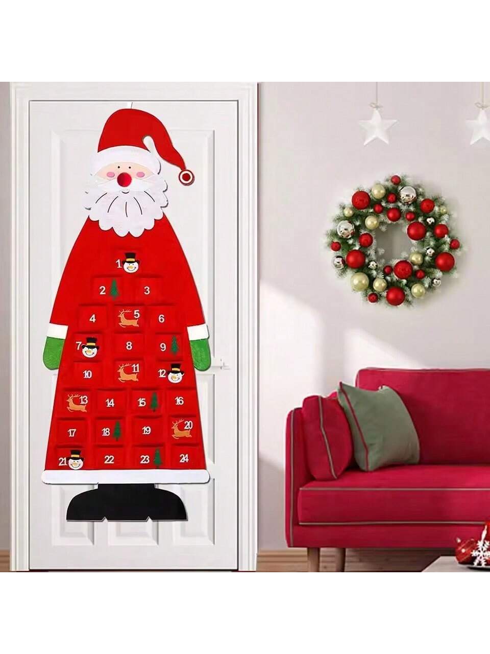 Christmas Felt Advent Calendar - Advent Calendar Gift ulasan dan harga