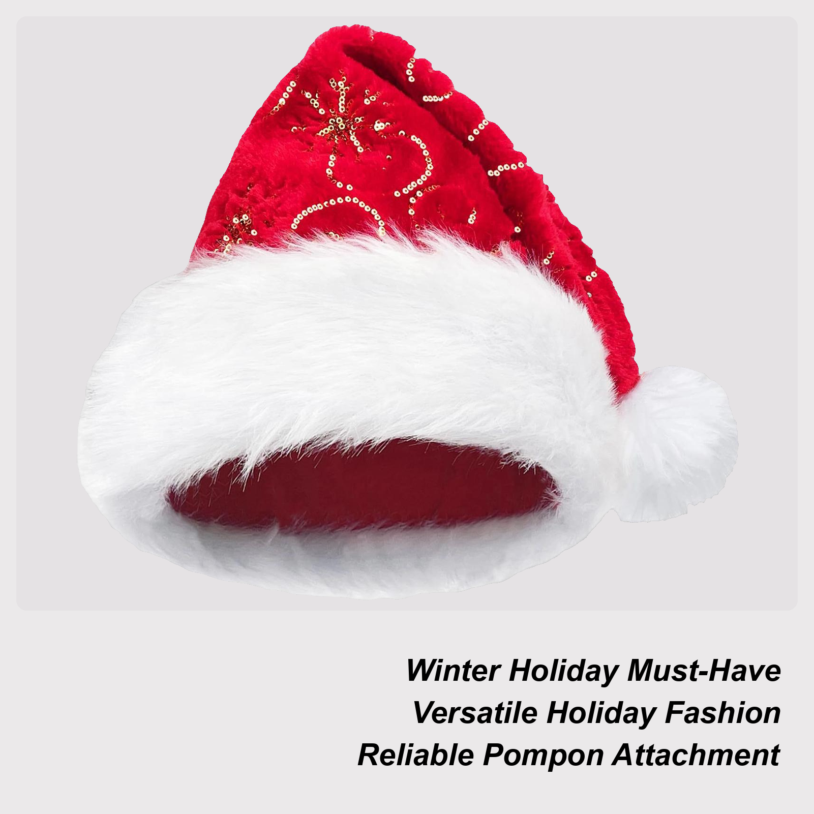 Plush Christmas Hat Portable W - Santa Hat Plush ulasan dan harga