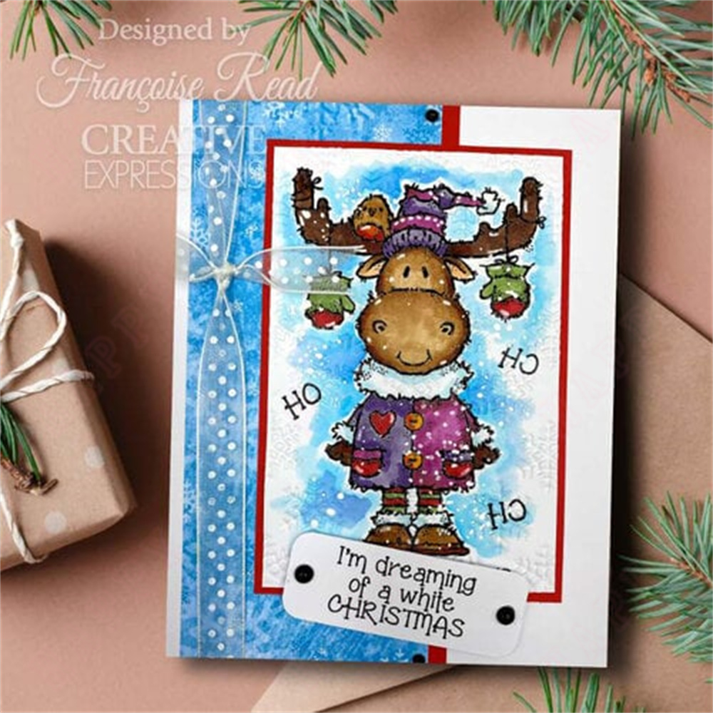 Moose Christmas Snowman Greeti - Holiday Candle Set ulasan dan harga