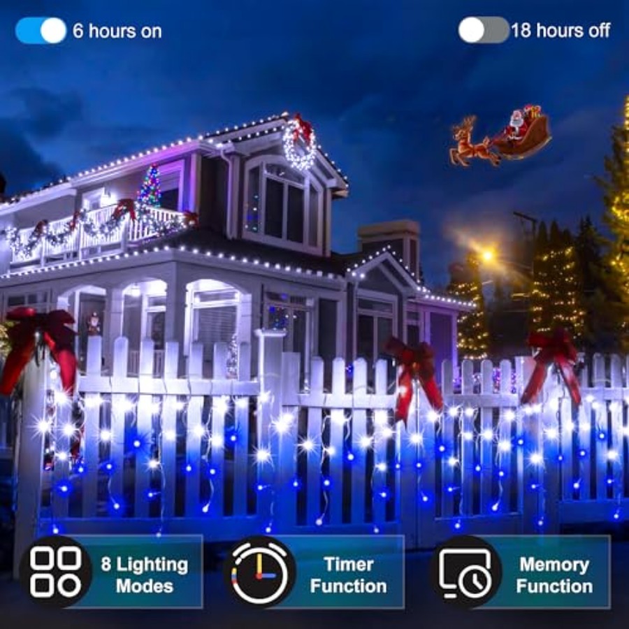 612 LED 60Feet Christmas Light - Christmas Lights Outdoor ulasan dan harga