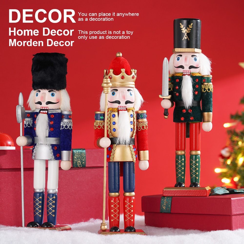 30cm Christmas Nutcracker Wood - Nutcracker Figurine ulasan dan harga