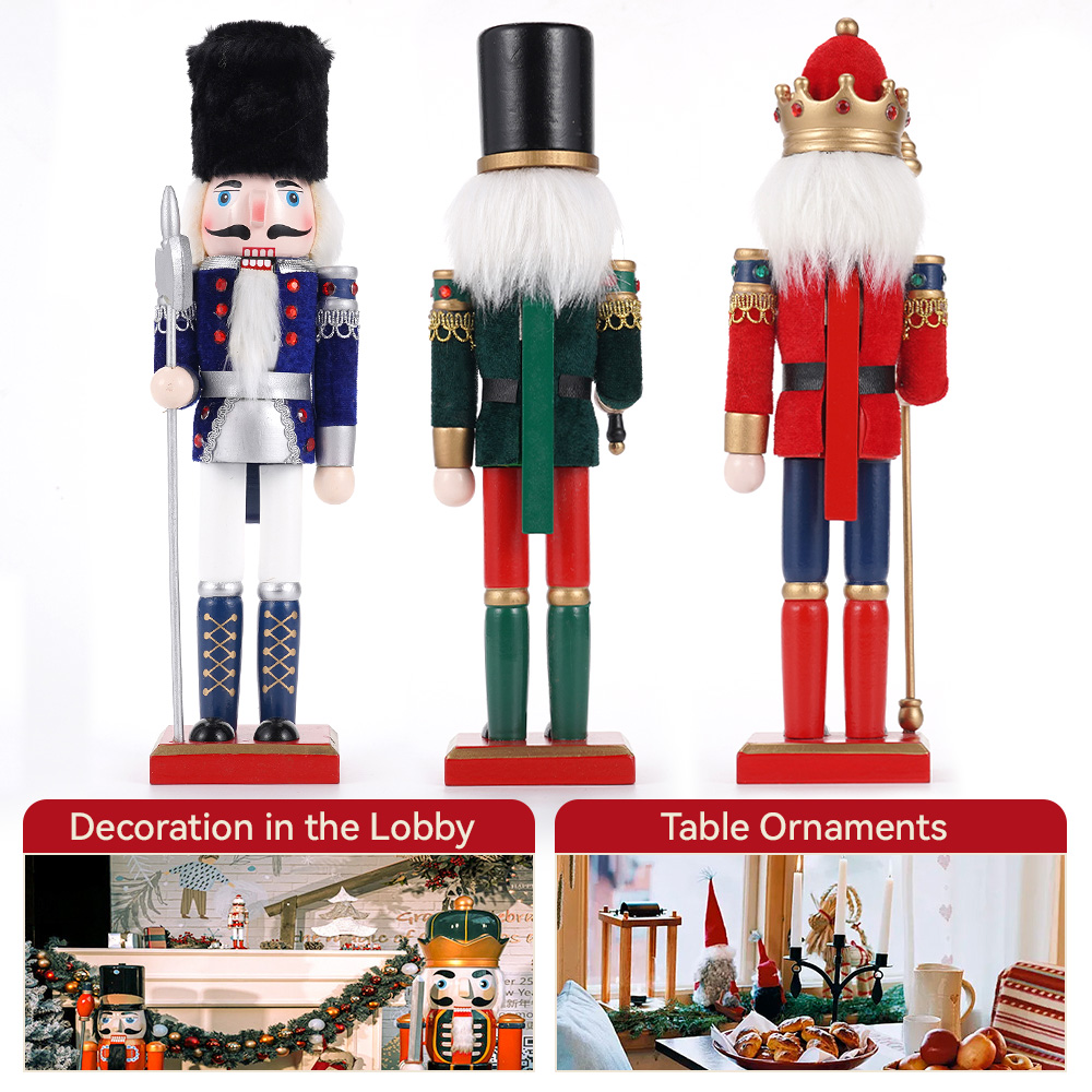 30cm Christmas Nutcracker Wood - Nutcracker Figurine ulasan dan harga