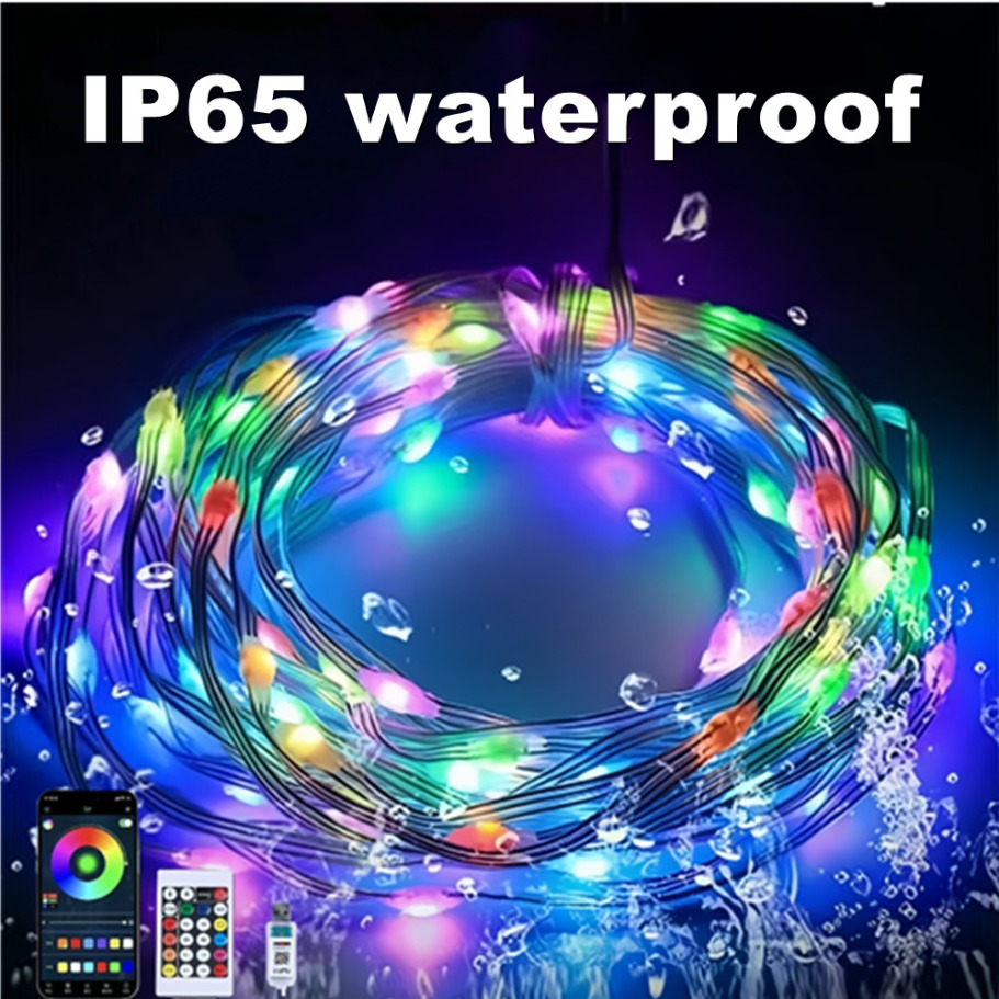 WS2812B LED Light String Smart - Led Fairy String Lights ulasan dan harga