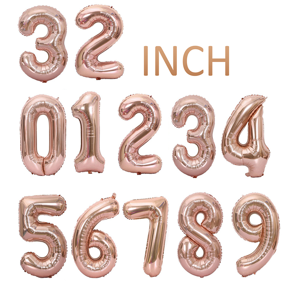 Happy Birthday 32Inch Number F - Tinsel Garland Decoration ulasan dan harga
