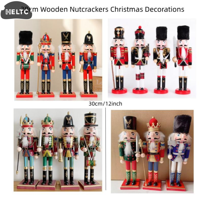 1Pcs 30CM Cartoon Walnut Soldi - Nutcracker Figurine ulasan dan harga