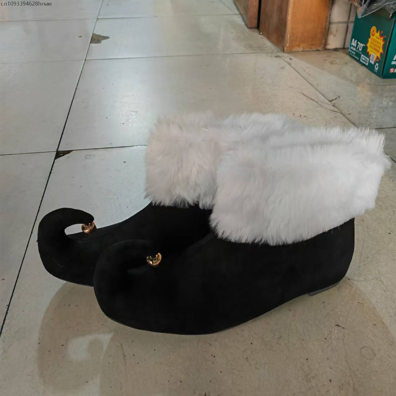 Christmas Suede Boots With Jin - Elf Costume Christmas ulasan dan harga
