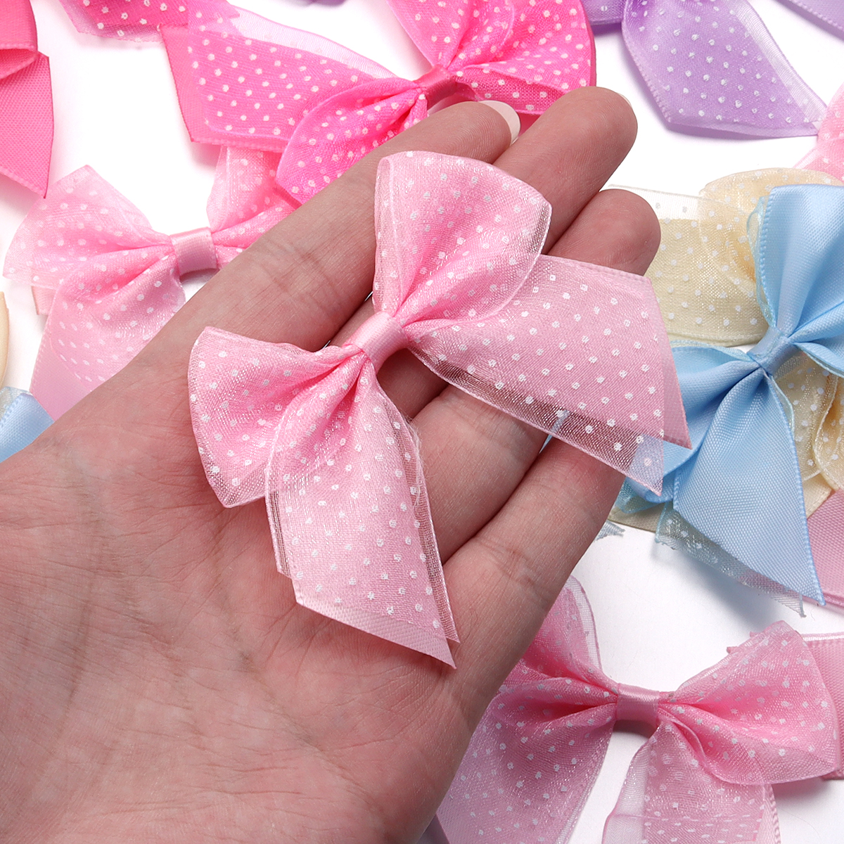 10Pcs/lot Satin Ribbon Bows Pr - Ribbon Bow Gift ulasan dan harga