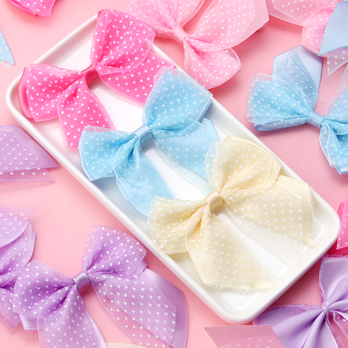 10Pcs/lot Satin Ribbon Bows Pr - Ribbon Bow Gift ulasan dan harga