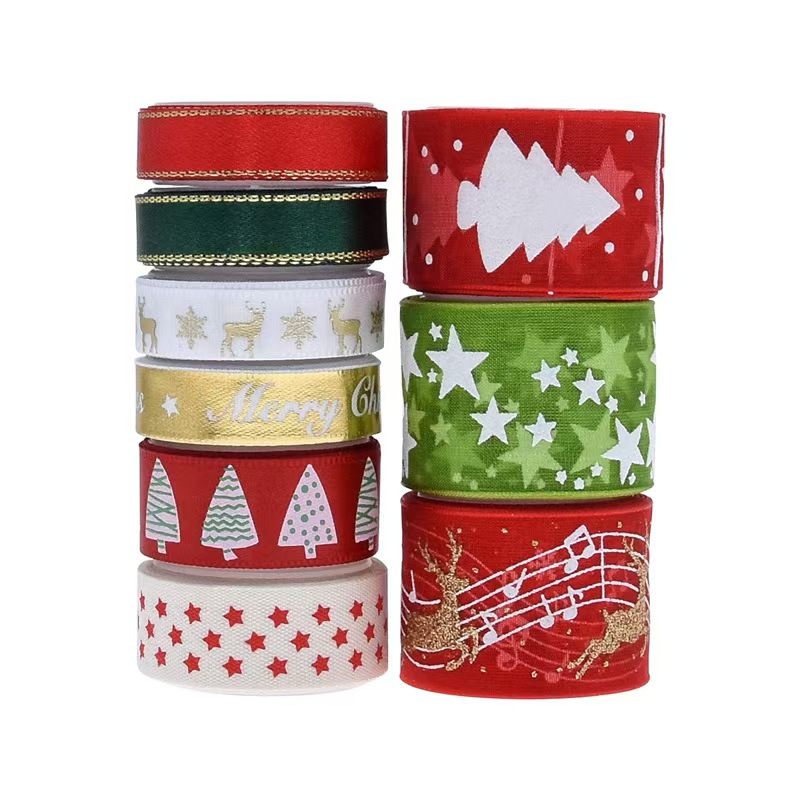 9pcs Christmas Ribbons Set Fes - Gift Box Wrap Set ulasan dan harga