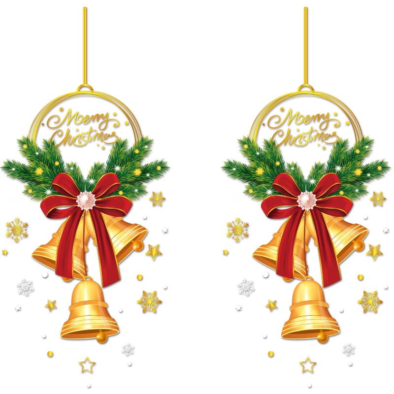 Gold Christmas Tree Snowflake  - Snowflake Window Decal ulasan dan harga