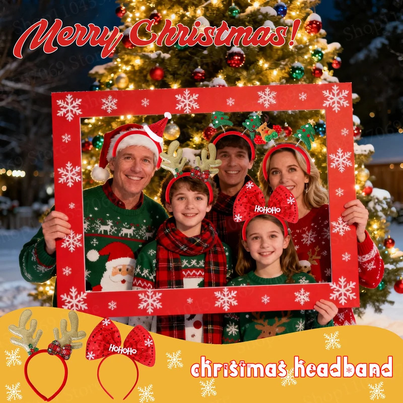 12-120Pcs Christmas Headband C - Reindeer Antlers Headband ulasan dan harga