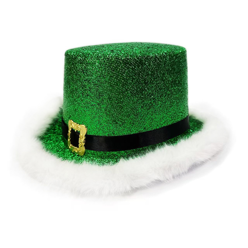 Santa Claus Cap  Shiny Glitter - Santa Hat Plush ulasan dan harga