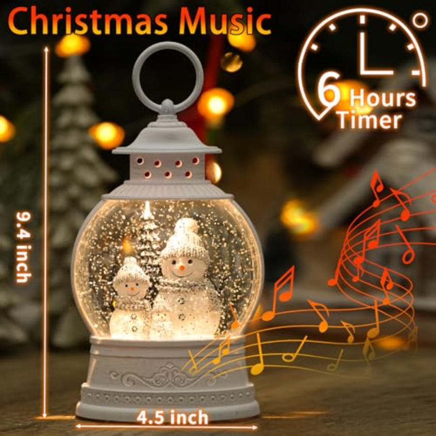 Christmas Snow Globe Lantern M - Snow Globe Musical ulasan dan harga