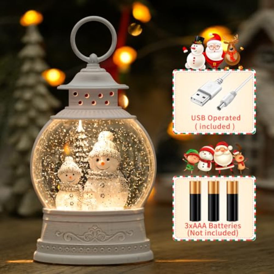 Christmas Snow Globe Lantern M - Snow Globe Musical ulasan dan harga