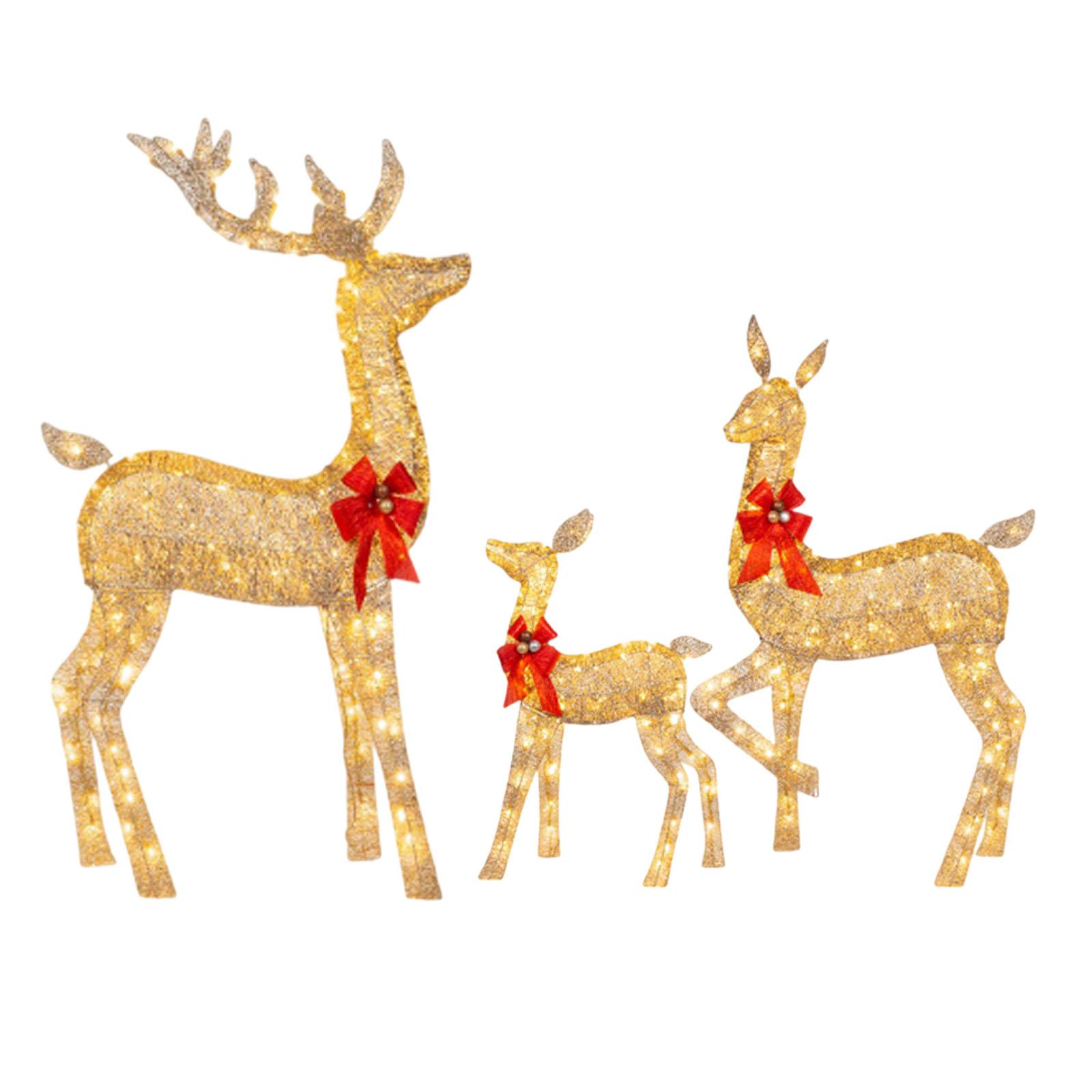 Christmas Lighted Reindeers Fa - Christmas Lights Outdoor ulasan dan harga