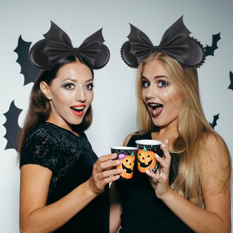 NEW Halloween Mouse Ears Headb - Ribbon Bow Gift ulasan dan harga