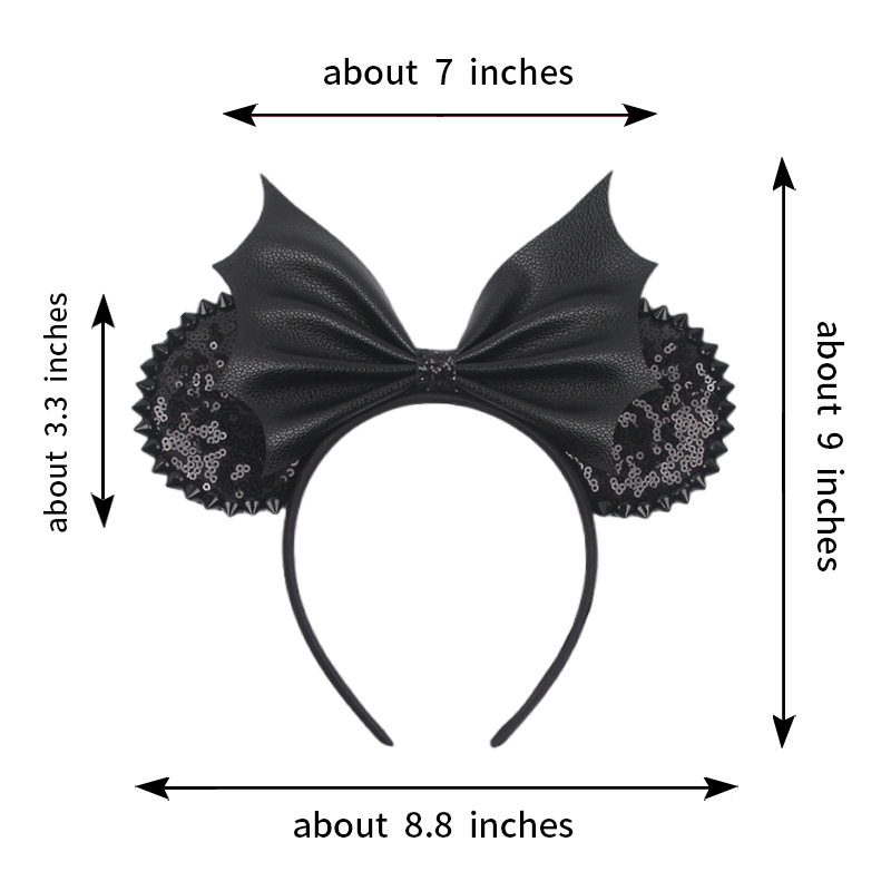 NEW Halloween Mouse Ears Headb - Ribbon Bow Gift ulasan dan harga