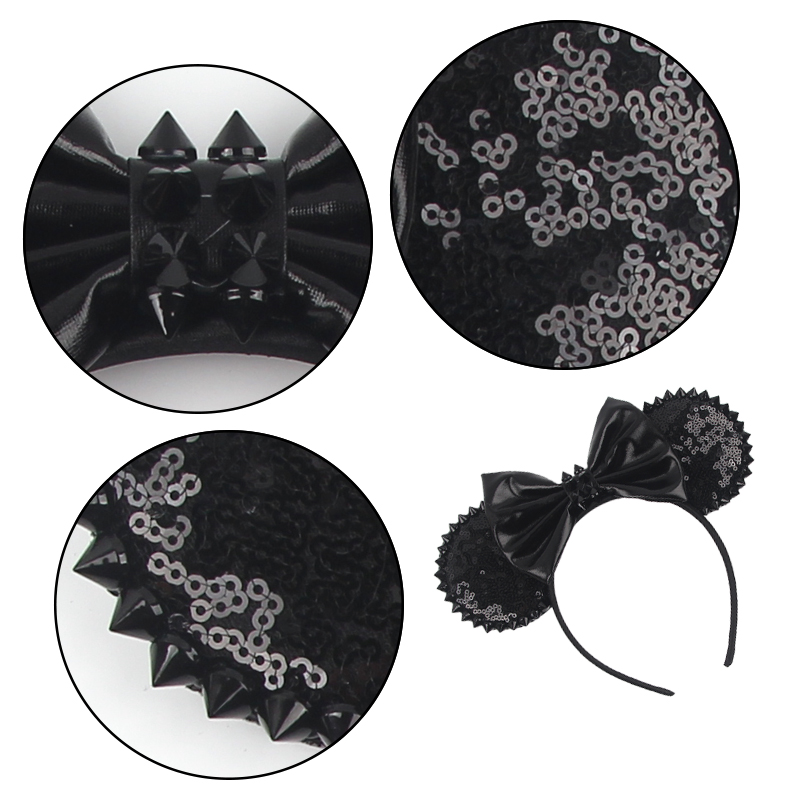NEW Halloween Mouse Ears Headb - Ribbon Bow Gift ulasan dan harga