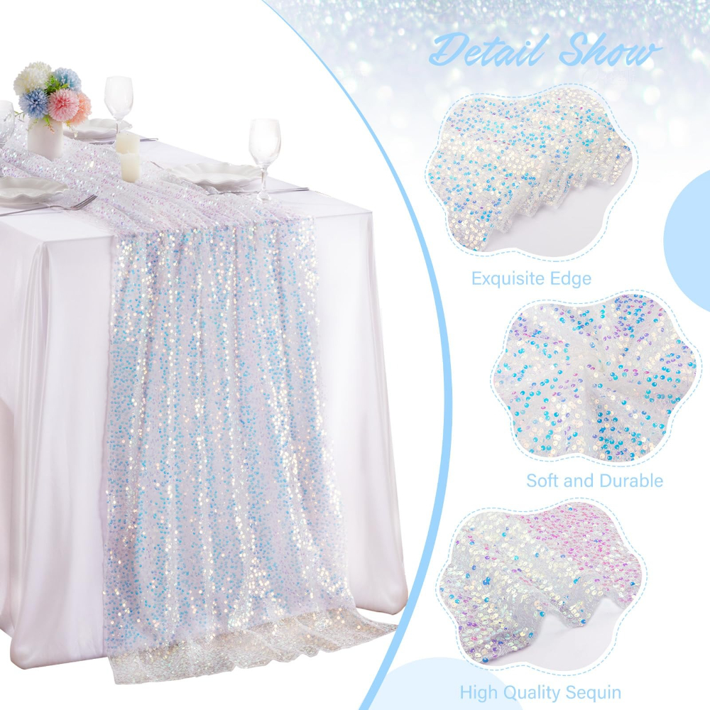 1 Pack Sequin Table Runner Spa - Christmas Table Runner ulasan dan harga