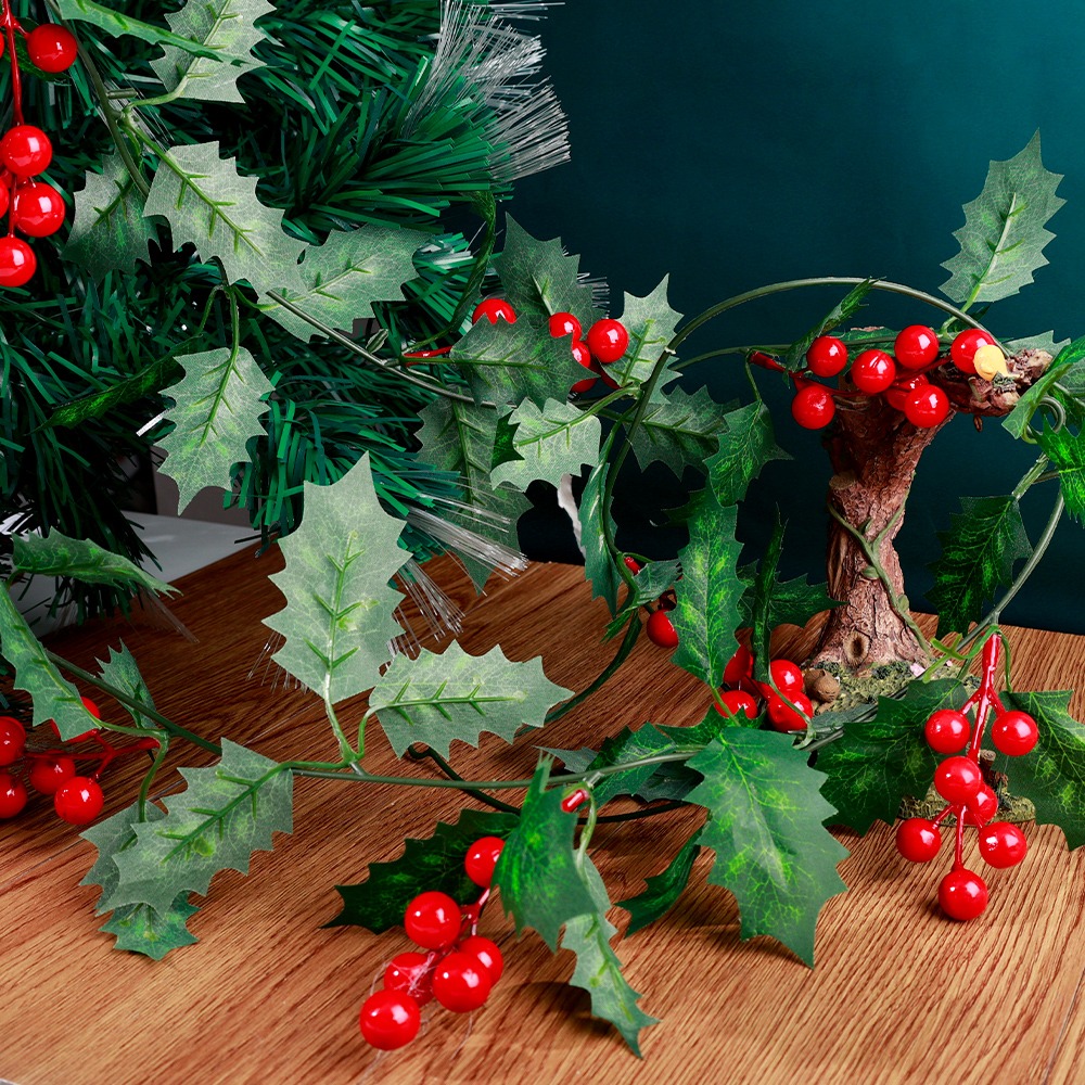 2M Christmas Artificial Holly  - Christmas Tree Artificial ulasan dan harga