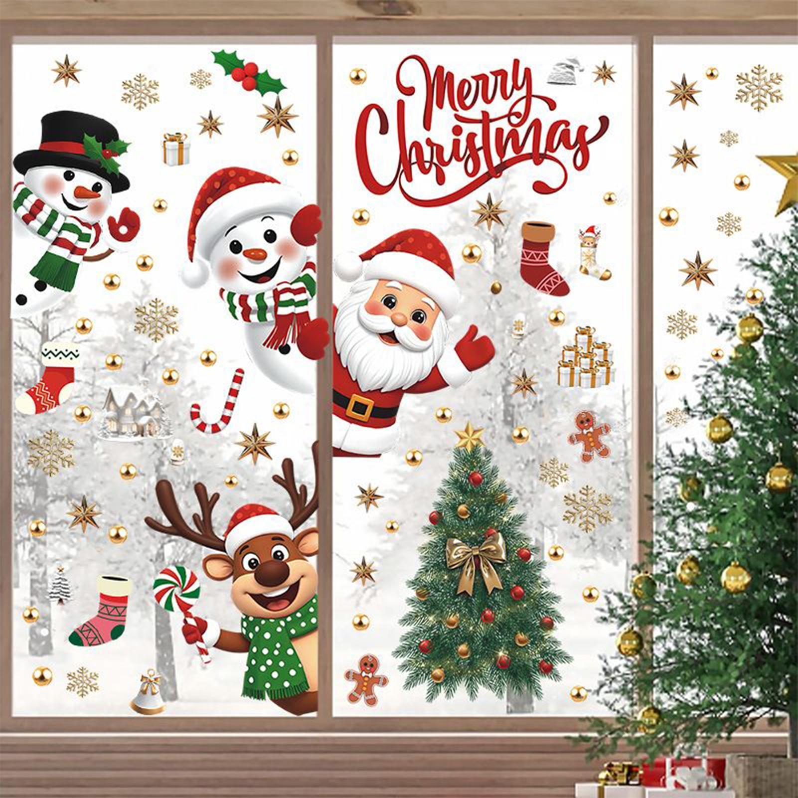 Christmas Window Decals Holida - Snowflake Window Decal ulasan dan harga