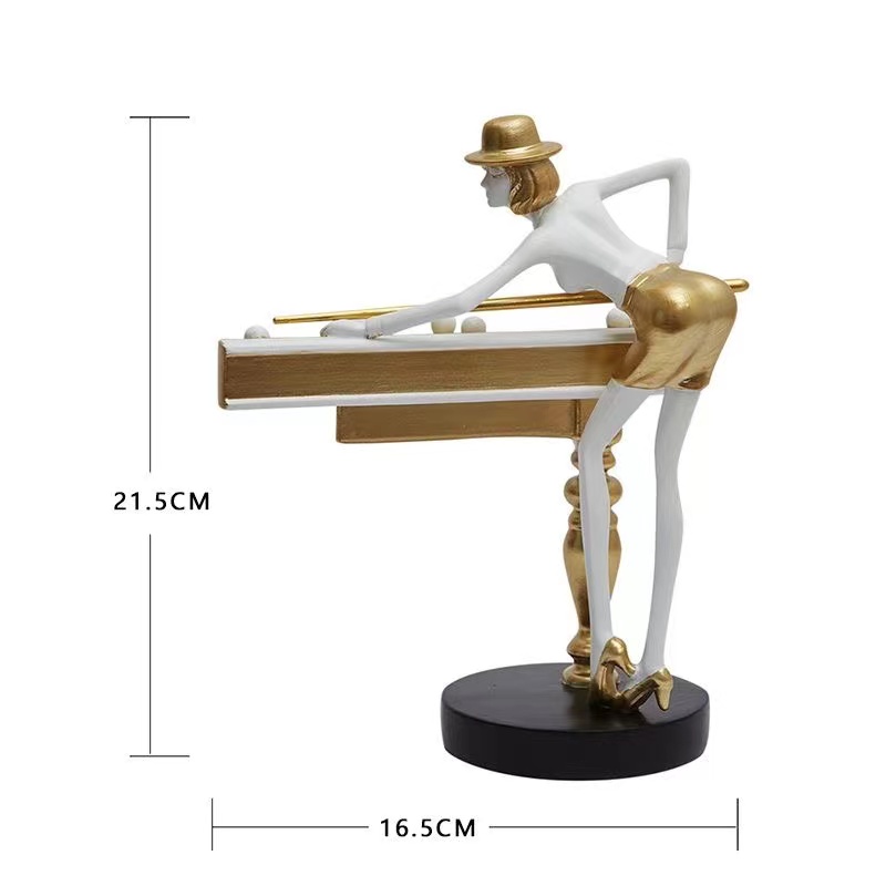 Nordic Billiard Resin Ornament - Nutcracker Figurine ulasan dan harga