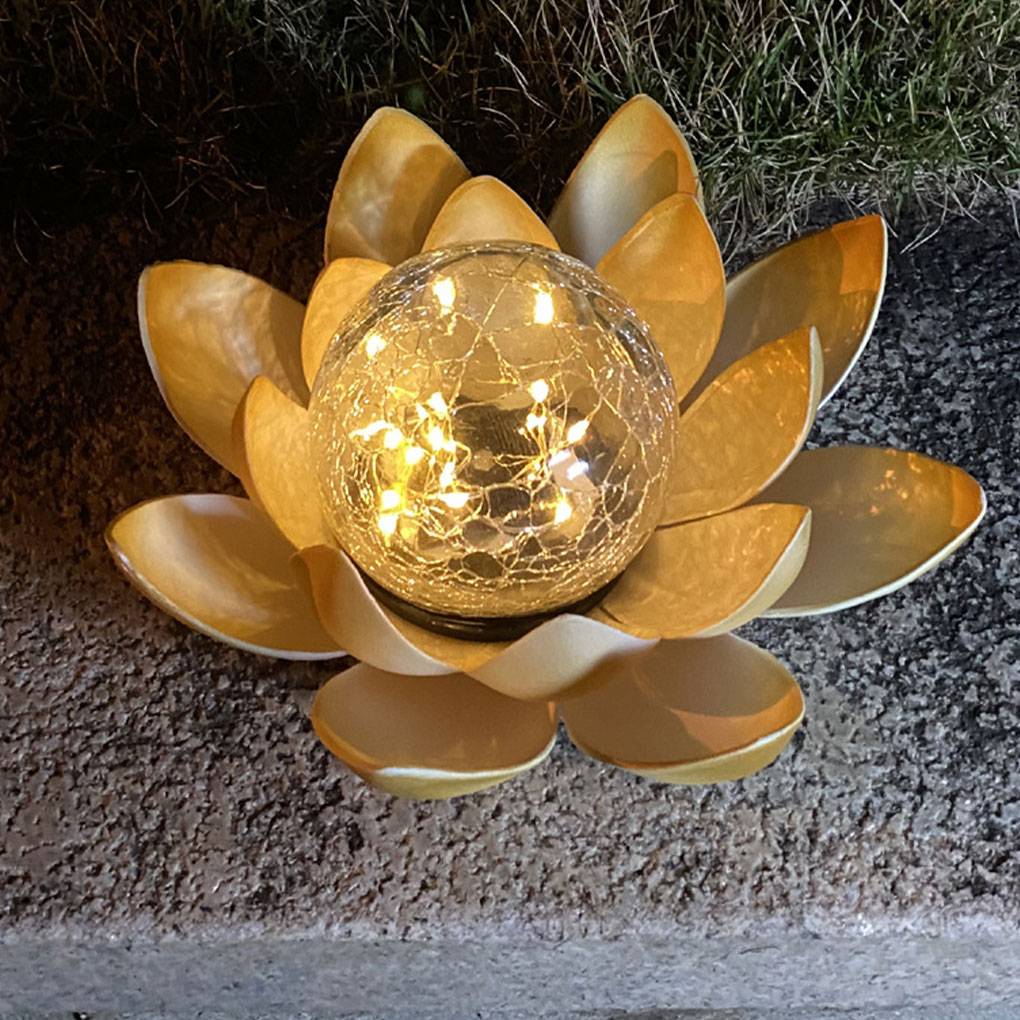 Lotus Shaped Garden Solar Ligh - Christmas Lights Outdoor ulasan dan harga
