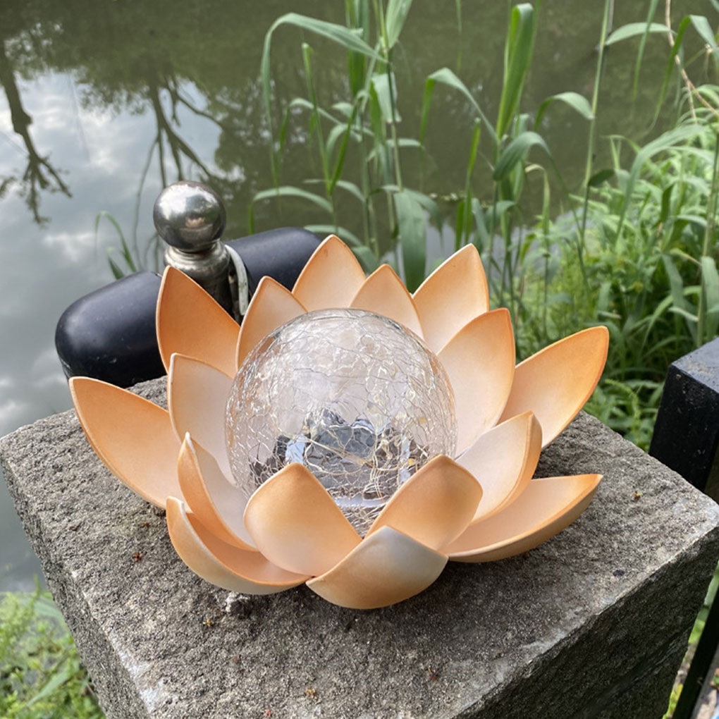 Lotus Shaped Garden Solar Ligh - Christmas Lights Outdoor ulasan dan harga