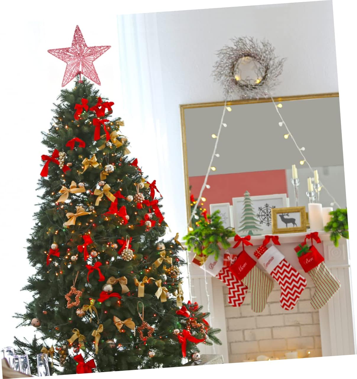 20Christmas Tree Topper Star G - Star Tree Topper ulasan dan harga