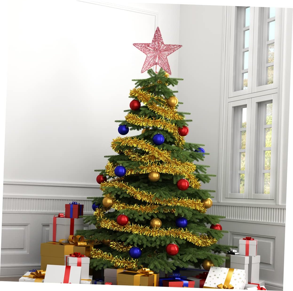 20Christmas Tree Topper Star G - Star Tree Topper ulasan dan harga