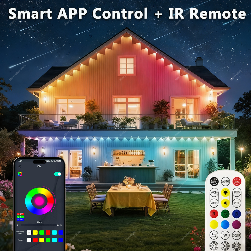 Permanent Outdoor Eave Lights  - Led Fairy String Lights ulasan dan harga