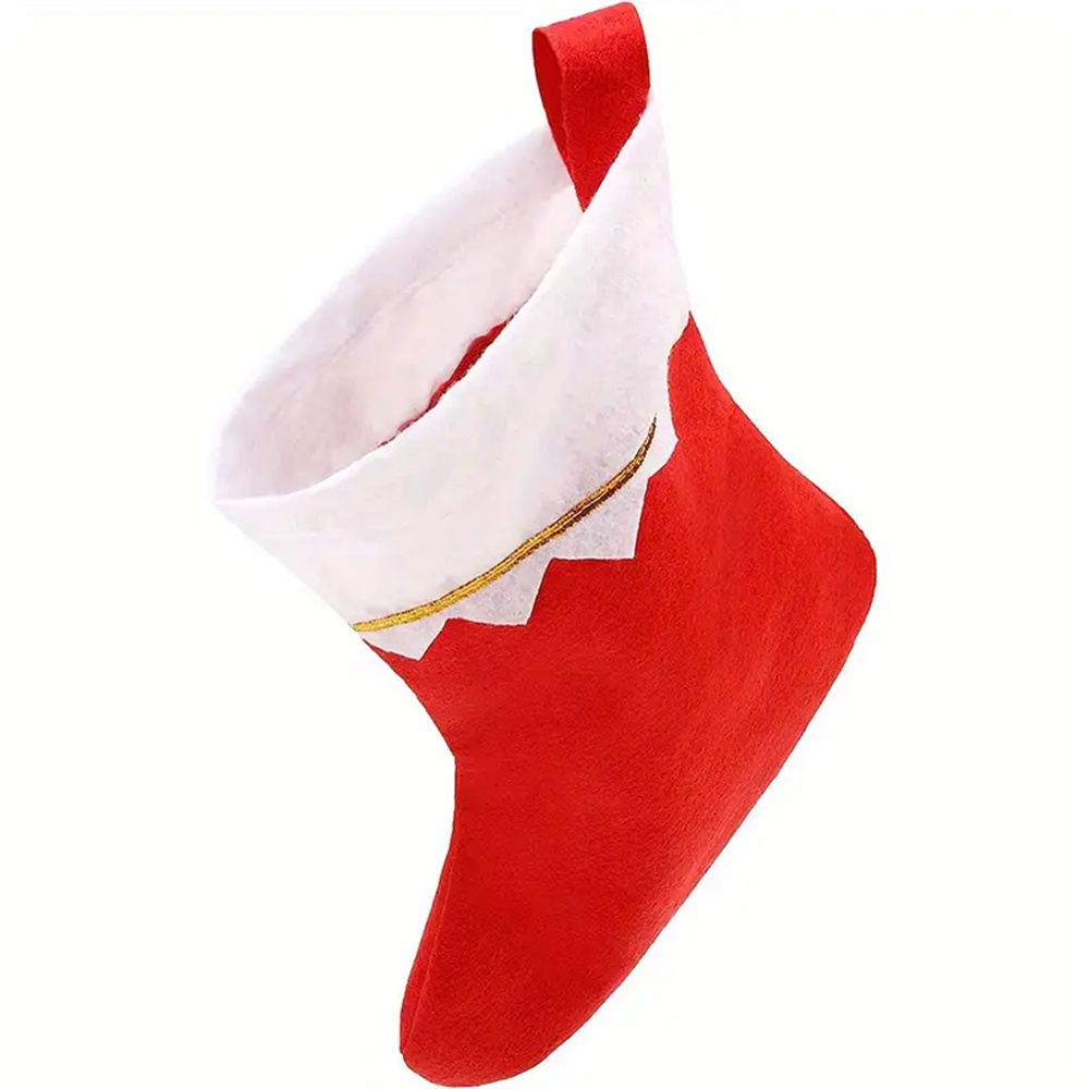 12pcs Red Felt Christmas Stock - Christmas Stocking Hanging ulasan dan harga