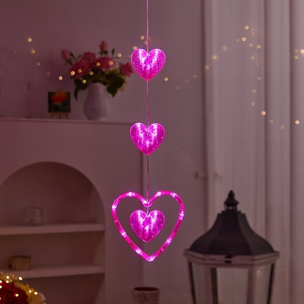 Creative Heart Curtain Fairy L - Led Fairy String Lights ulasan dan harga