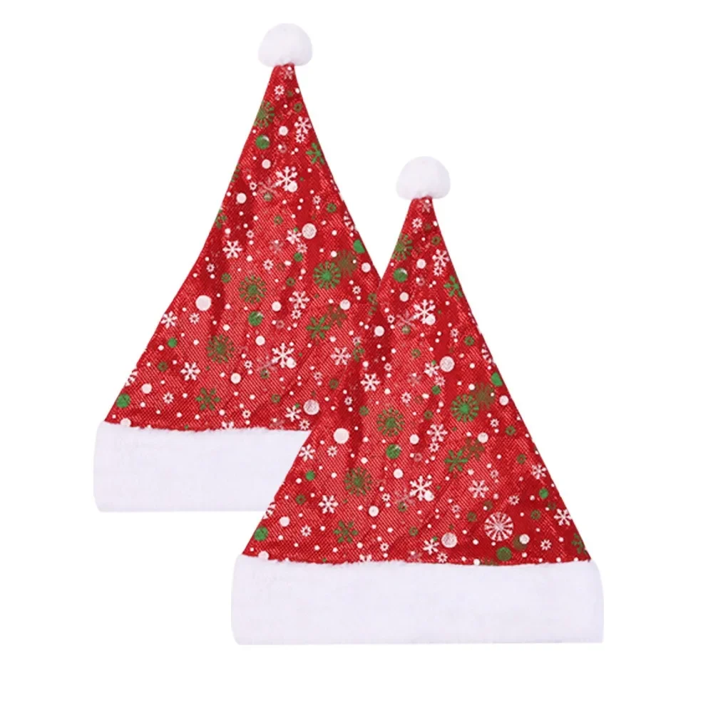 Thick Christmas Hat Red Checke - Santa Hat Plush ulasan dan harga