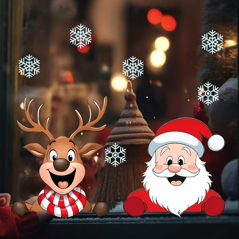 Festive Christmas Window Stick - Snowflake Window Decal ulasan dan harga