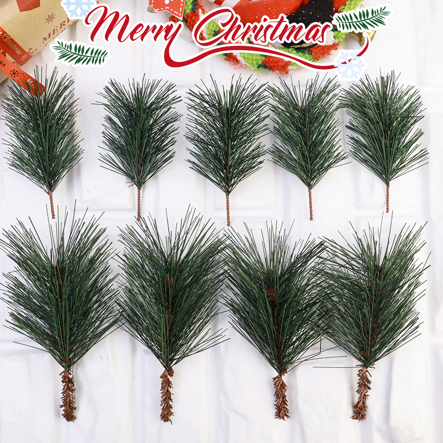 Fake Tree Leaves Branches Arti - Christmas Wreath Fake ulasan dan harga