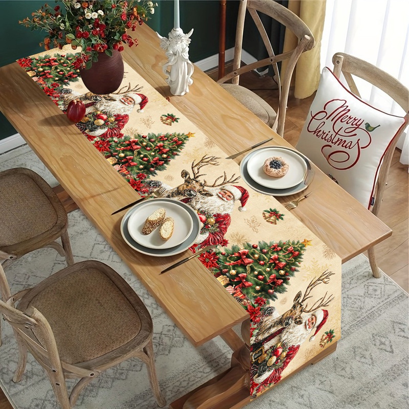 Vintage Christmas Table Runner - Christmas Table Runner ulasan dan harga