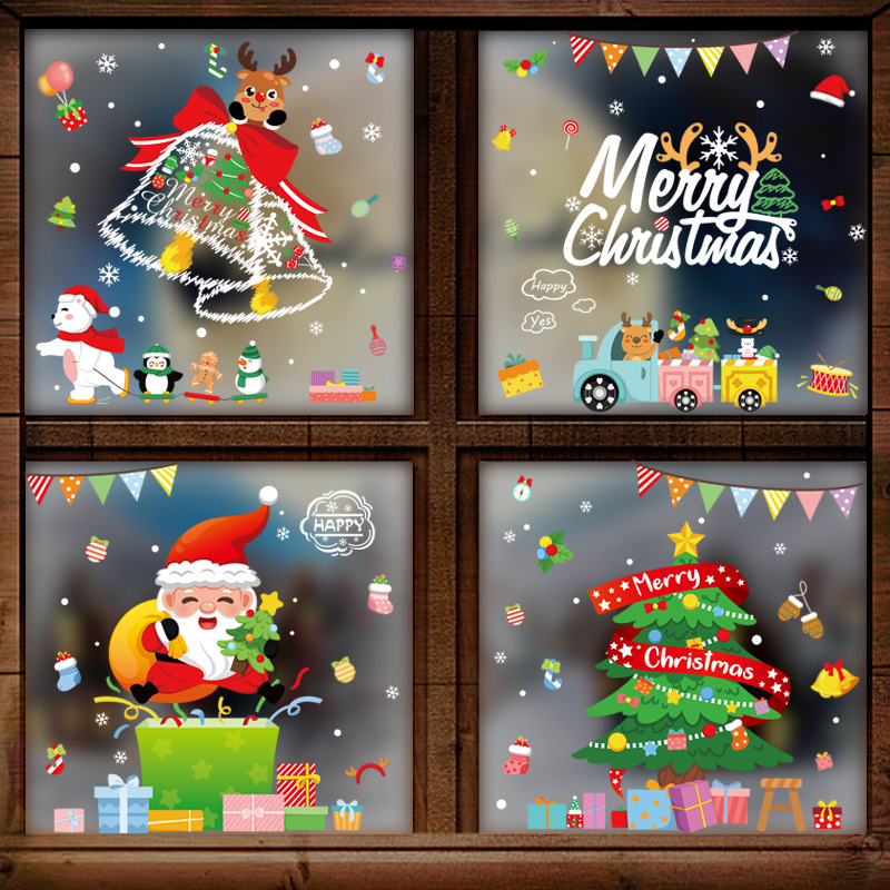 Merry Christmas Decoration Win - Snowflake Window Decal ulasan dan harga