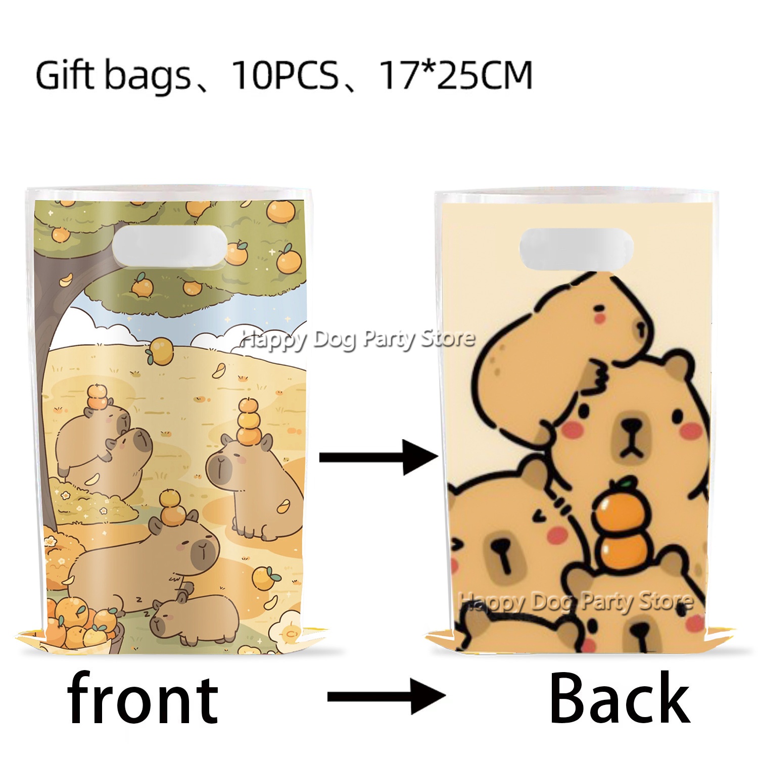 Cartoon Capybara Party Supplie - Gift Box Wrap Set ulasan dan harga