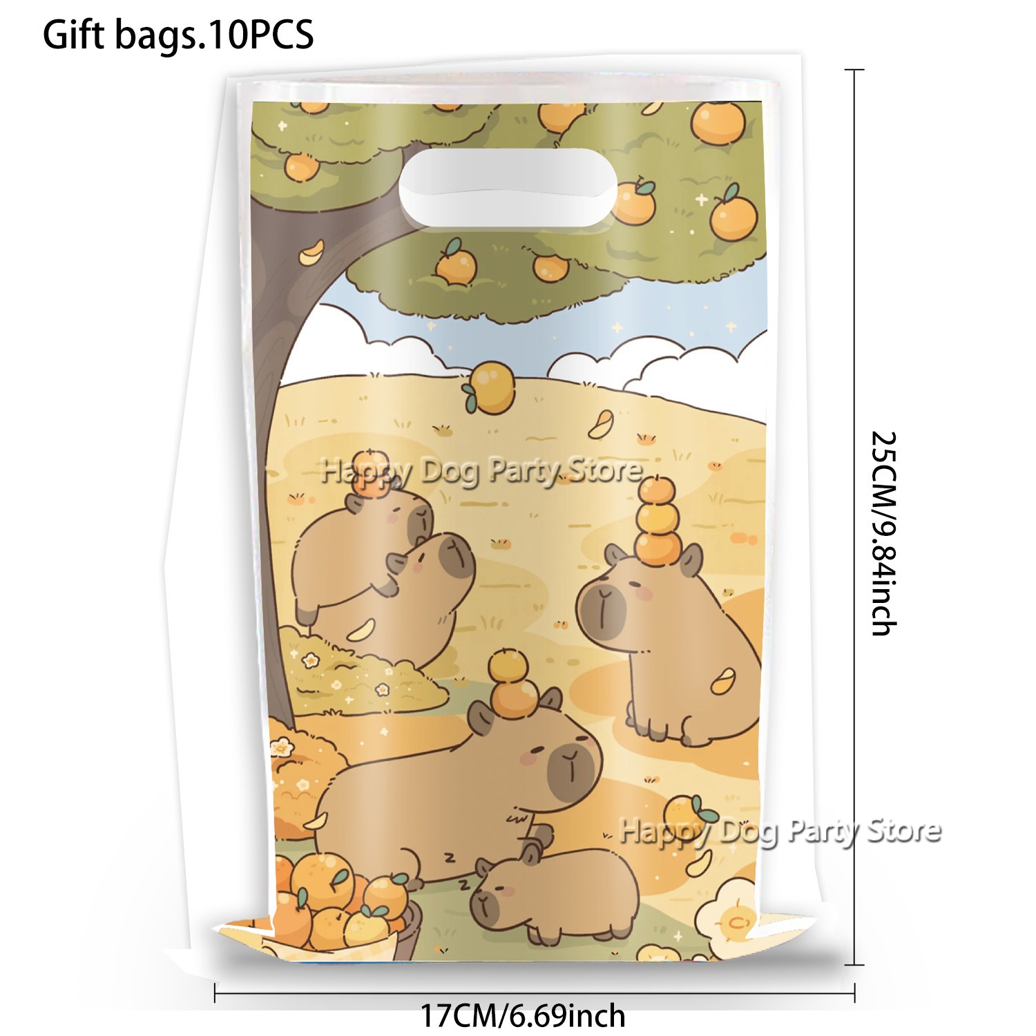 Cartoon Capybara Party Supplie - Gift Box Wrap Set ulasan dan harga