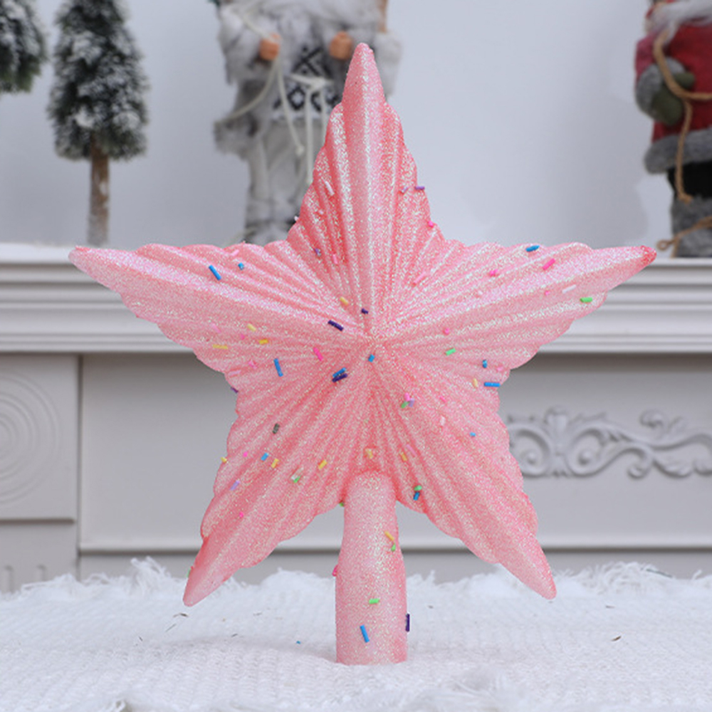 Christmas Pink Pentagon Top St - Star Tree Topper ulasan dan harga