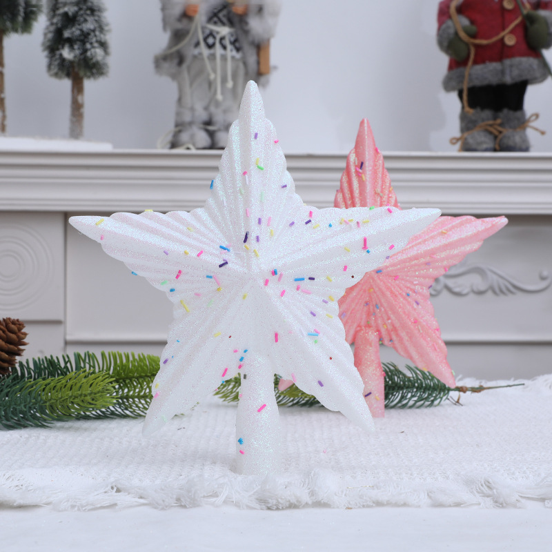 Christmas Pink Pentagon Top St - Star Tree Topper ulasan dan harga