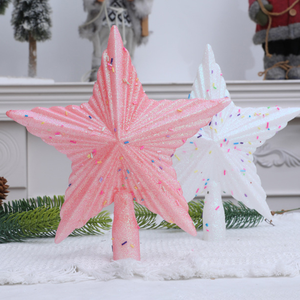 Christmas Pink Pentagon Top St - Star Tree Topper ulasan dan harga