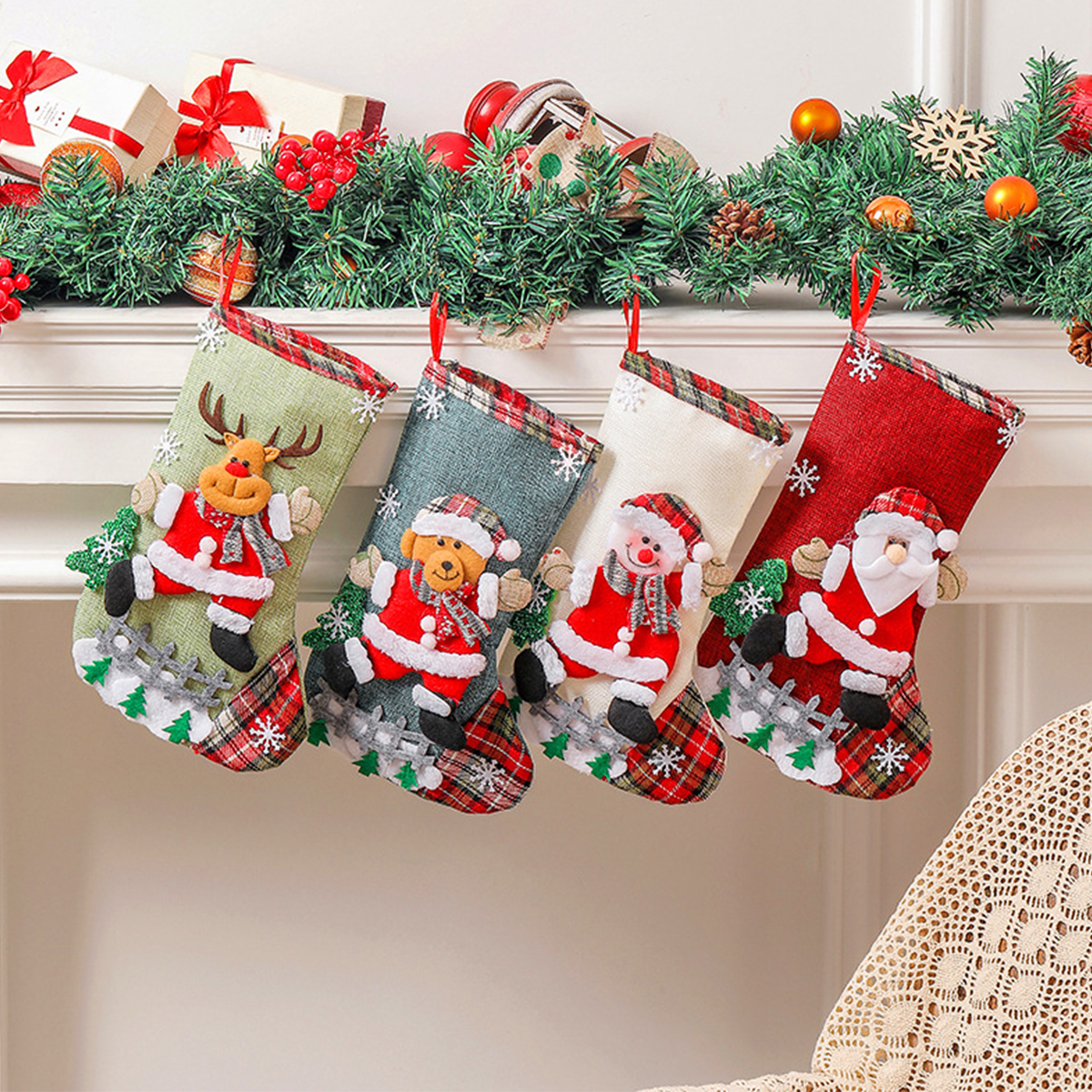Christmas Stockings Cute Large - Christmas Stocking Hanging ulasan dan harga