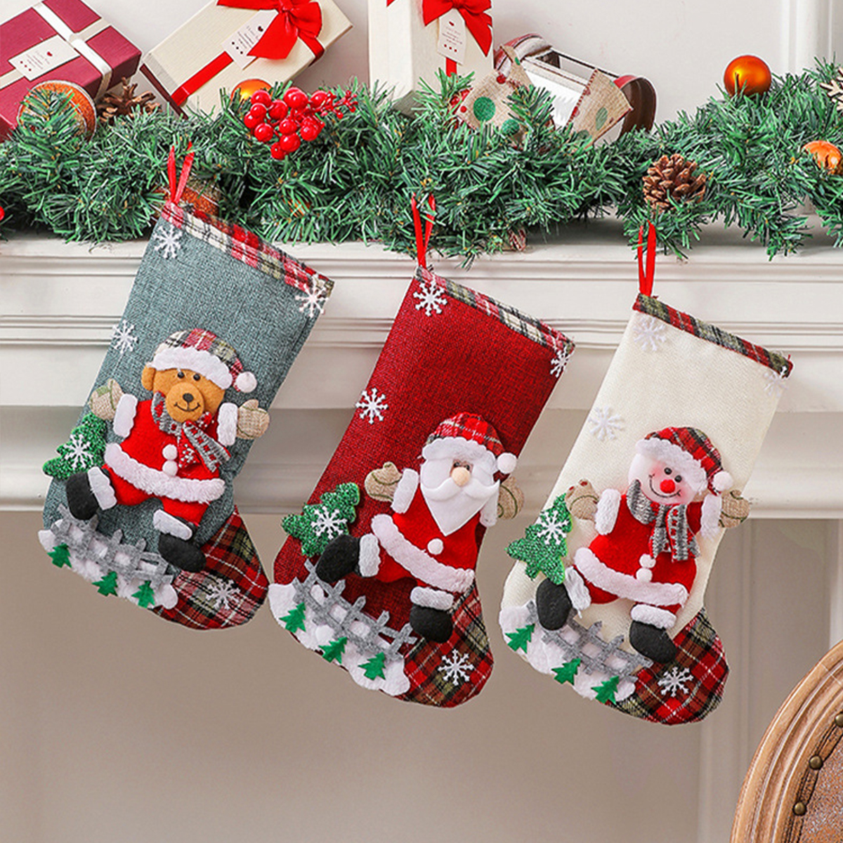 Christmas Stockings Cute Large - Christmas Stocking Hanging ulasan dan harga