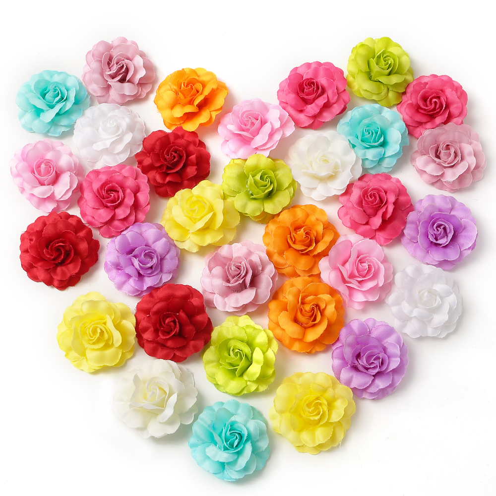 5Pcs Rose Artificial Flowers H - Christmas Wreath Fake ulasan dan harga