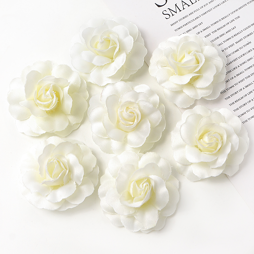 5Pcs Rose Artificial Flowers H - Christmas Wreath Fake ulasan dan harga
