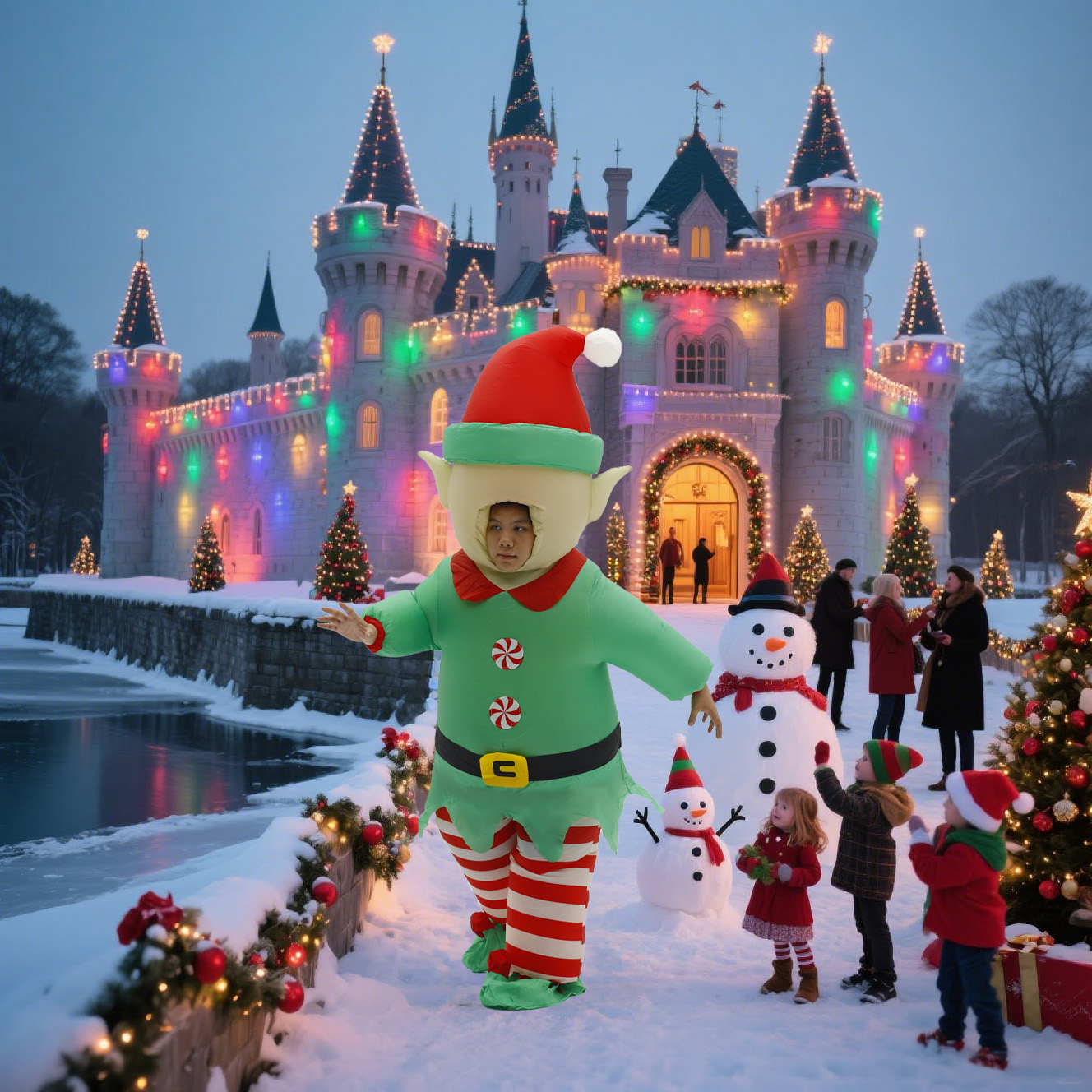 Christmas Elf Inflatable Costu - Elf Costume Christmas ulasan dan harga