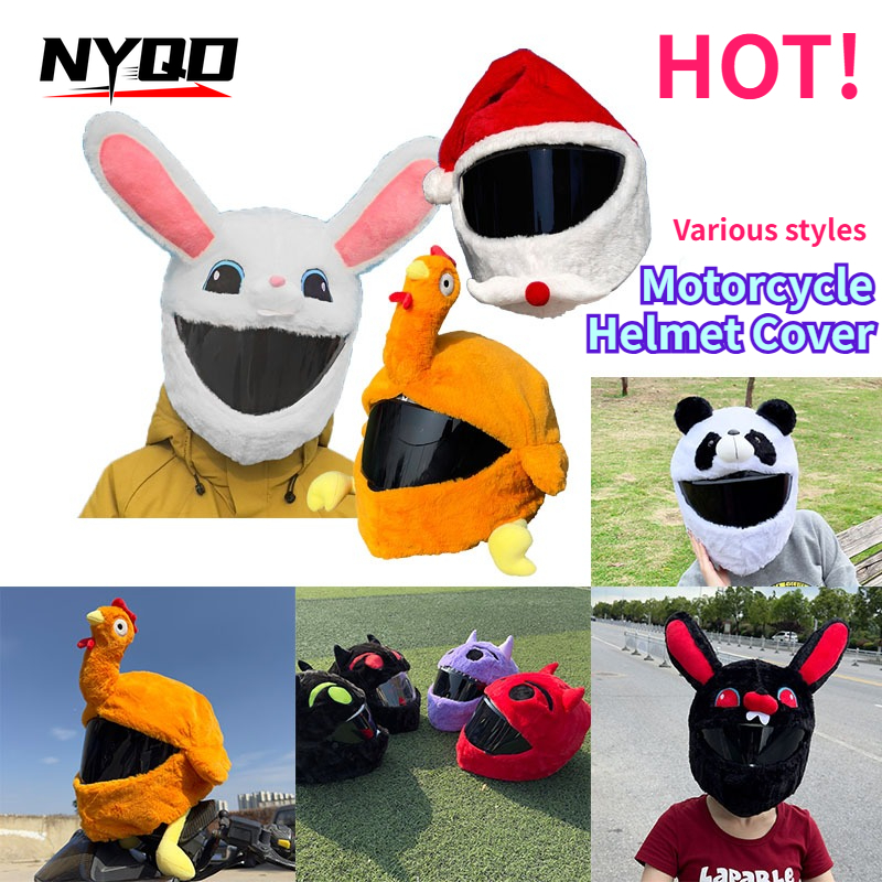 Motorcycle Cartoon Plush Helme - Santa Hat Plush ulasan dan harga