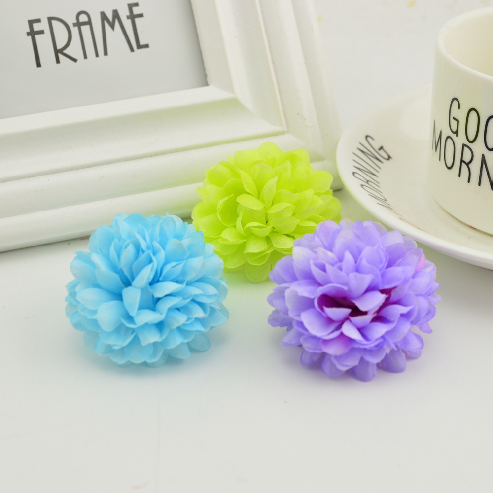 200PCS 5CM Silk Chrysanthemum  - Christmas Wreath Fake ulasan dan harga